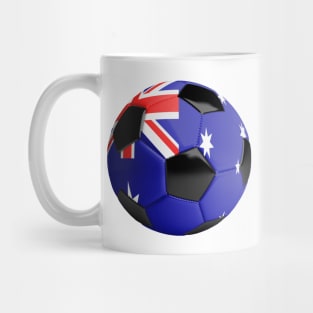 Australia Flag Soccer Ball Mug